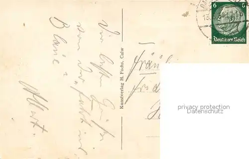 AK / Ansichtskarte Bad_Liebenzell Ansicht vom Waldrand aus mit Blick zur Burg Kurort im Schwarzwald Bad_Liebenzell