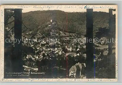 AK / Ansichtskarte Bad_Liebenzell Panorama Blick vom Kaffeehof Burg Kurort im Schwarzwald Bad_Liebenzell