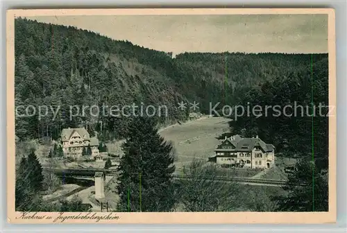 AK / Ansichtskarte Bad_Liebenzell Kurhaus Jugenderholungsheim im Monbachtal Bad_Liebenzell