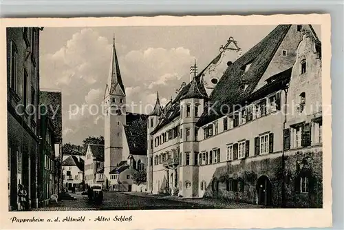 AK / Ansichtskarte Pappenheim_Mittelfranken Altes Schloss Pappenheim Mittelfranken