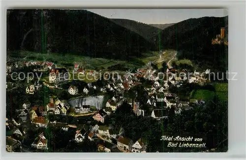 AK / Ansichtskarte Bad_Liebenzell Totalansicht mit Burg Kurort im Schwarzwald Bad_Liebenzell