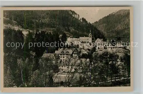 AK / Ansichtskarte Bad_Liebenzell Ortsansicht mit Kirche Kurort im Schwarzwald Bad_Liebenzell