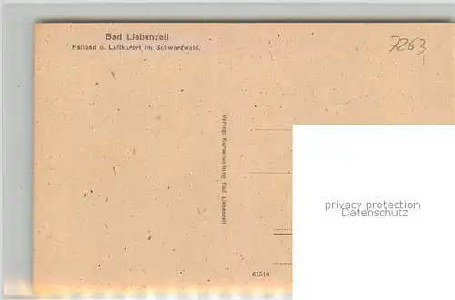 AK / Ansichtskarte Bad_Liebenzell Ortsansicht mit Kirche Kurort im Schwarzwald Bad_Liebenzell