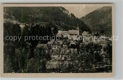 AK / Ansichtskarte Bad_Liebenzell Ortsansicht mit Kirche Kurort im Schwarzwald Bad_Liebenzell