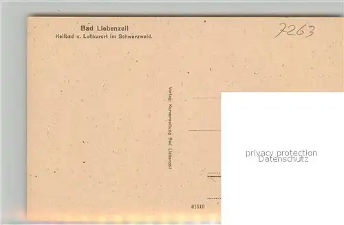 AK / Ansichtskarte Bad_Liebenzell Ortsansicht mit Kirche Kurort im Schwarzwald Bad_Liebenzell