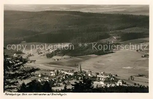 AK / Ansichtskarte Bischofsgruen Blick vom Fichtelberg Bischofsgruen