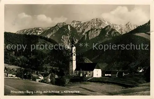 AK / Ansichtskarte Berg_Pfronten mit Schlicke und Koellespitze Berg Pfronten