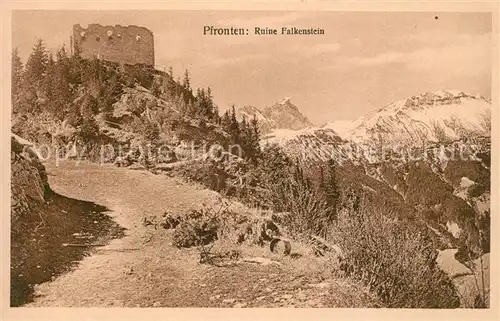AK / Ansichtskarte Pfronten Ruine Falkenstein Pfronten