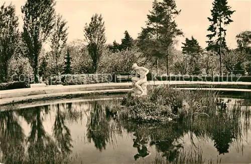 AK / Ansichtskarte Burg_Magdeburg Parkanlagen am Bahnhof Burg Magdeburg
