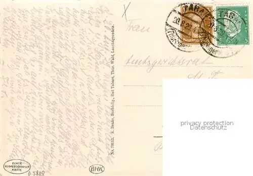 AK / Ansichtskarte Tabarz Massermuehle Tabarz