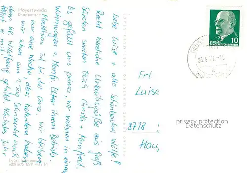 AK / Ansichtskarte Hoyerswerda Knappensee Hoyerswerda