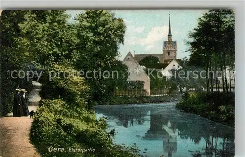 AK / Ansichtskarte Gera Elsterpartie Gera