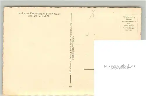 AK / Ansichtskarte Finsterbergen Panorama Finsterbergen