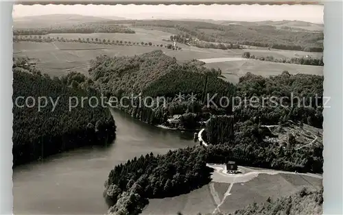 AK / Ansichtskarte Fuerwiggetalsperre Fliegeraufnahme mit Stausee Fuerwiggetalsperre