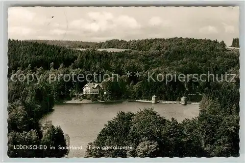 AK / Ansichtskarte Fuerwiggetalsperre mit Hotel zur Talsperre Fuerwiggetalsperre