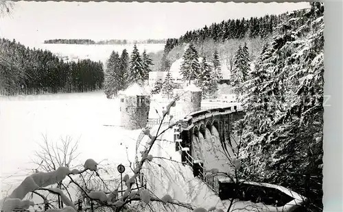 AK / Ansichtskarte Fuerwiggetalsperre Staumauer Fuerwiggetalsperre