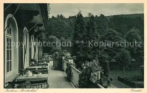 AK / Ansichtskarte Bad_Liebenzell Kurhaus Monbachtal Terrasse Bad_Liebenzell