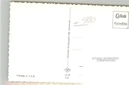 AK / Ansichtskarte Versetalsperre Fliegeraufnahme bei Luedenscheid Versetalsperre