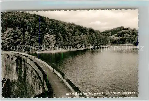 AK / Ansichtskarte Luedenscheid Fliegeraufnahme Fuelbecker Talsperre Luedenscheid