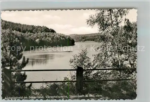 AK / Ansichtskarte Luedenscheid Versetalsperre  Luedenscheid