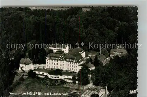 AK / Ansichtskarte Luedenscheid Fliegeraufnahme Sanatorium Hellersen Luedenscheid