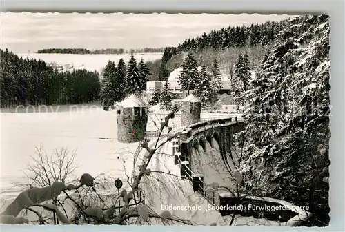 AK / Ansichtskarte Luedenscheid Fuerwiggetalsperre im Winter Luedenscheid