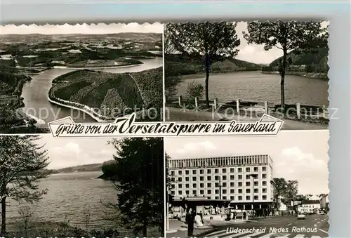 AK / Ansichtskarte Versetalsperre Fliegeraufnahme Restaurant Versetalsperre