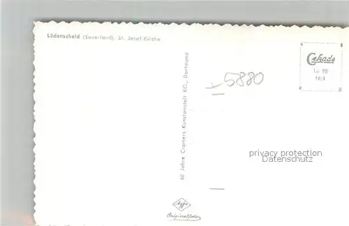 AK / Ansichtskarte Luedenscheid St. Josef Kirche innen Luedenscheid