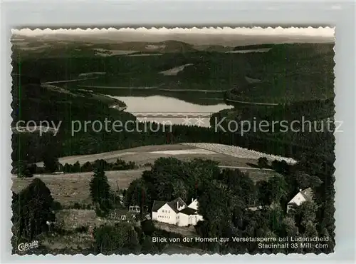 AK / Ansichtskarte Versetalsperre Blick von der Homert  Versetalsperre