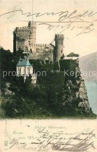 AK / Ansichtskarte Bingen_Rhein Burg Rheinstein Bingen Rhein
