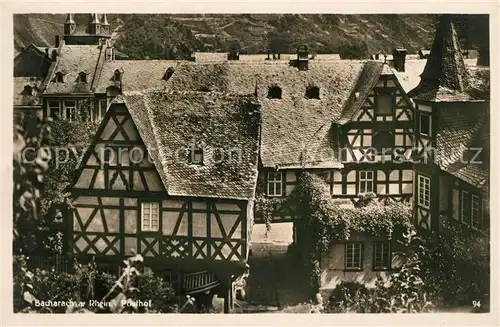 AK / Ansichtskarte Bacharach_Rhein Posthof Bacharach Rhein