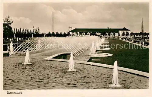 AK / Ansichtskarte Duesseldorf Schlageterstadt Wasserfontaenen Reichsausstellung Duesseldorf