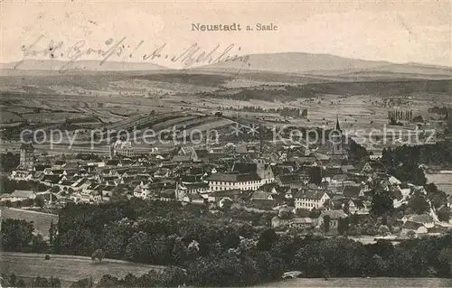 AK / Ansichtskarte Neustadt_Saale Panorama Neustadt_Saale