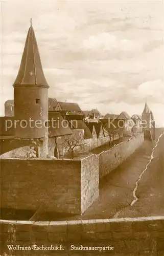 AK / Ansichtskarte Wolframs Eschenbach Stadtmauer Wolframs Eschenbach