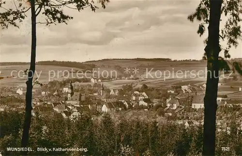 AK / Ansichtskarte Wunsiedel Panorama Blick vom Katharinenberg Wunsiedel