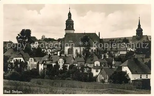AK / Ansichtskarte Bad_Steben Kirche Panorama Bad_Steben