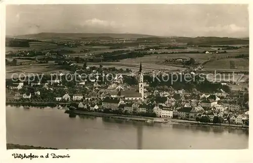 AK / Ansichtskarte Vilshofen_Donau Panorama Kirche Vilshofen Donau