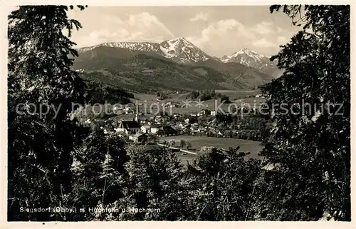 AK / Ansichtskarte Siegsdorf_Oberbayern Panorama Hochfelln Hochgern Siegsdorf Oberbayern