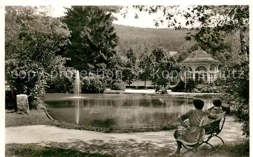 AK / Ansichtskarte Liebenzell_Bad Kurpark Fontaine Liebenzell_Bad