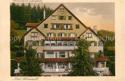 AK / Ansichtskarte Liebenzell_Bad Erholungsheim Ludwigsburg Liebenzell_Bad