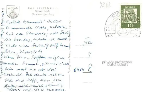 AK / Ansichtskarte Liebenzell_Bad Burg Panorama Liebenzell_Bad