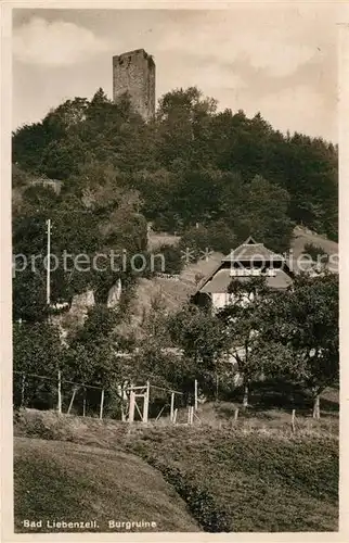 AK / Ansichtskarte Liebenzell_Bad Burgruine Liebenzell_Bad