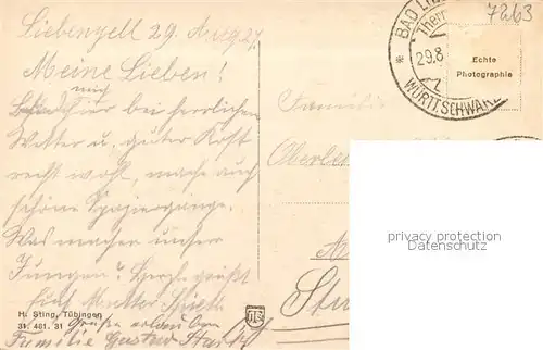 AK / Ansichtskarte Liebenzell_Bad Burgruine Liebenzell_Bad