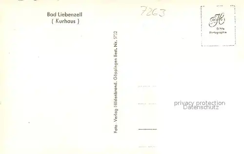 AK / Ansichtskarte Liebenzell_Bad Kurhaus Liebenzell_Bad