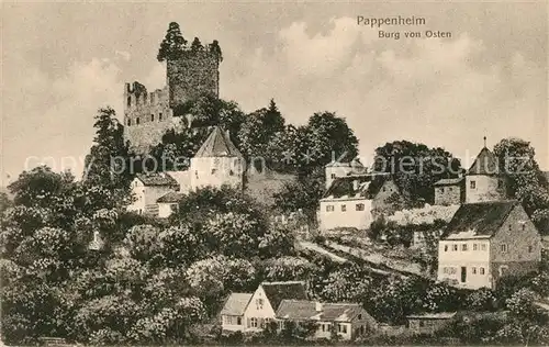 AK / Ansichtskarte Pappenheim_Mittelfranken Burg Pappenheim Mittelfranken