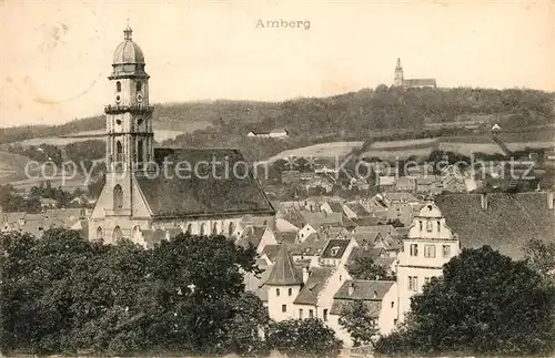 AK / Ansichtskarte Amberg_Oberpfalz Kirche  Amberg Oberpfalz