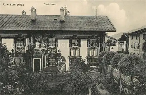 AK / Ansichtskarte Oberammergau Pilatushaus Oberammergau