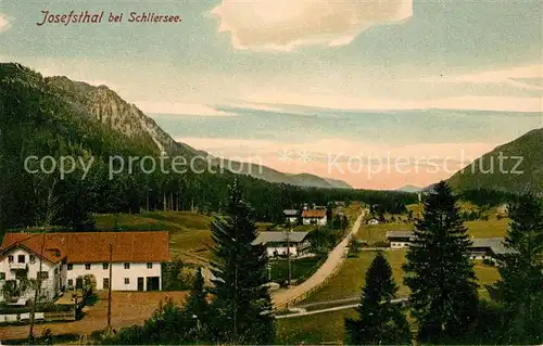 AK / Ansichtskarte Josefsthal_Schliersee Panorama Josefsthal_Schliersee