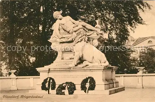 AK / Ansichtskarte Duesseldorf Kriegerdenkmal Duesseldorf