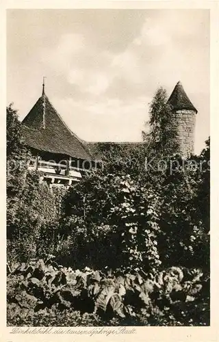 AK / Ansichtskarte Dinkelsbuehl Wehrgang Rundturm  Dinkelsbuehl